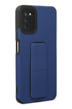 Samsung Galaxy A03S Kılıf Mega Standlı Silikon - Mavi