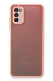 Samsung Uyumlu Galaxy A03S Kılıf Montreal Silikon Kapak - Pembe-(5796)