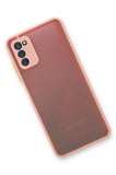 Samsung Uyumlu Galaxy A03S Kılıf Montreal Silikon Kapak - Pembe-(5796)