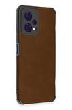 Xiaomi Redmi Note 12 5G Kılıf Loop Deri Silikon - Kahverengi