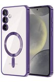 Samsung Galaxy A15 4G Kross Magneticsafe Kapak - Mor-(5796)