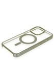iPhone 15 Pro Max Kılıf Erozi Magsafe Kapak - Gri-(5796)