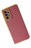 Samsung Uyumlu Galaxy A32 Kılıf Volet Silikon - Kırmızı-(5796)