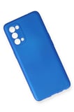 Oppo Reno 5 Kılıf First Silikon - Mavi-(5796)