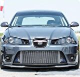 Seat İbiza MK4 uyumlu Çupra Ön Tampon Lipi Cupra Lip 3 Parça Parlak Siyah