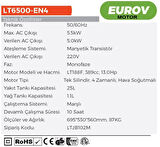 LUTİAN 5.5 kW Euro V Motor  Monofaze Benzinli Jeneratör (LT6500EN-4)