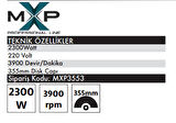 MAX EXTRA MXP3553 - 355mm Profil Kesme Makinası 2300 Watt