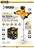 SGS5100 Profesyonel İki Devirli Boya ve Harç Karıştırıcı Mikseri 1800 Watt