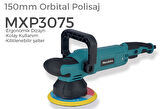 MAX EXTRA MXP3075 - Profesyonel 150mm Orbital Polisaj Makinesi 1200 Watt