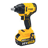 SGS5502 - 1/2 - 20 Volt 4 Amper 330 Nm Tork Akülü Darbeli Somun Sıkma Sökme Makina Seti Çift Akülü