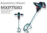 MAX EXTRA MXP7580 Profesyonel Elektrikli Boya Harç Karıştırma Mikseri Makinası 2050 Watt