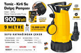 SGS5371 - 9 Metre Temiz ve Kirli Su Dalgıç Pompası 900 Watt
