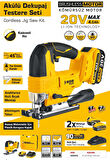 SGS5545 Akülü 20 Volt 4 Amper Dekupaj Makine Seti Çift Akülü