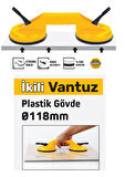 SGS945 - 90 Kg İkili Plastik Gövde Cam Seramik Fayans Ahşap Tutma Taşıma Vantuzu 12cm + 12cm