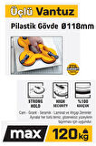 SGS946 - 120 Kg Üçlü Plastik Gövde Cam Seramik Fayans Ahşap Tutma Taşıma Vantuzu 12cm + 12cm + 12cm