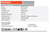 MAX EXTRA MX2601 Elektrikli SDS Plus Kırıcı Delici 790 Watt - 2.7 Jul