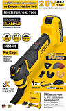 SGS5435 - 20 Volt 2 Amper Akülü Kesici ve Raspalama Makinası