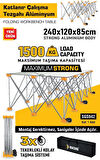 SGS942 - Seramik Fayans Katlanır Çalışma Tezgahı Alüminyum 240 x 120 x 185cm