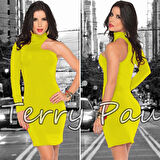 Beruflic B101061 Asimetrik Mini Elbise