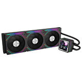 Dragos AquaForge 360 Intel-AMD 360MM LCD Ekranlı ARGB Siyah Sıvı Soğutucu