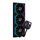 Dragos AquaForge 360 Intel-AMD 360MM LCD Ekranlı ARGB Siyah Sıvı Soğutucu