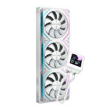 Dragos AquaForge 360 Intel-AMD 360MM LCD Ekranlı ARGB Beyaz Sıvı Soğutucu