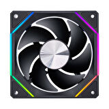 Dragos LS300 V2 Reverse 120mm ARGB, 2000RPM, Kontrolcü, Kumanda PWM 4Lü Set Siyah Kasa Fanı