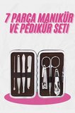 Deri Çanta Hediyeli  Parça Manikür-pedikür Tırnak Bakım Seti
