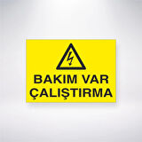 Bakım Var Çalıştırma Sticker 20X28 Cm