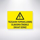 Tezgahın Topraklanmış Olmasına Önemle Dikkat Ediniz