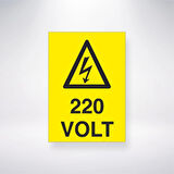 220 Volt Sticker 20X28 Cm