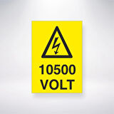 10500 Volt Sticker 20X28 Cm