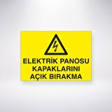 Elektrik Panosu Kapaklarını Açık Bırakma