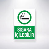 Sigara İçilebilir Sticker 20X28 Cm