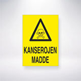 Kanserojen Madde Sticker 20X28 Cm