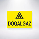 Doğal Gaz Sticker 20X28 Cm
