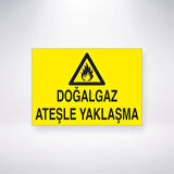 Doğalgaz Ateşle Yaklaşma Sticker 20X28 Cm