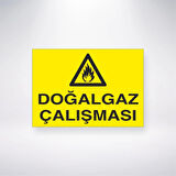 Doğalgaz Çalışması Sticker 20X28 Cm
