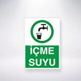 İçme Suyu Sticker 20X28 Cm