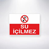 Su İçilmez Sticker 20X28 Cm