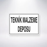 Teknik Malzeme Deposu Sticker 20X28 Cm