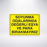 Soyunma Odalarında Para ve Değerli Eşya Bırakmayın