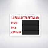 Lüzumlu Telefonlar İtfaiye Polis Ambulans