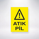 Atık Pil Sticker 20X28 Cm