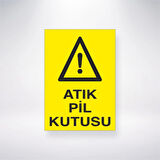 Atık Pil Kutusu Sticker 20X28 Cm