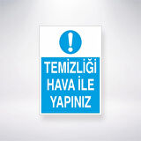 Temizliği Hava İle Yapınzı Sticker 20X28 Cm