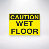 Caution Wet Floor Sticker 20X28 Cm