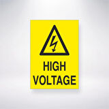 High Voltage Sticker 20X28 Cm