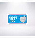 Maskeni Tak 20x10 Sticker 20X28 Cm
