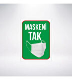 Maskeni Tak Sticker 20X28 Cm